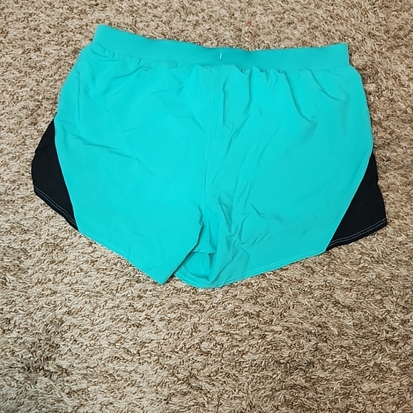 Under Armour Women's UA Fly-By 2.0 Shorts 1350196-369 Neptune/Black Running NEW - Picture 4 of 13